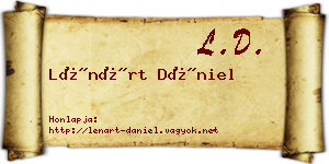 Lénárt Dániel névjegykártya