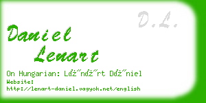 daniel lenart business card